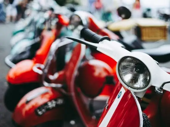 parked scooters