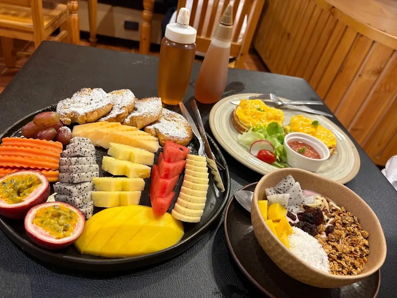 Breakfast spread at Nice Kitchen