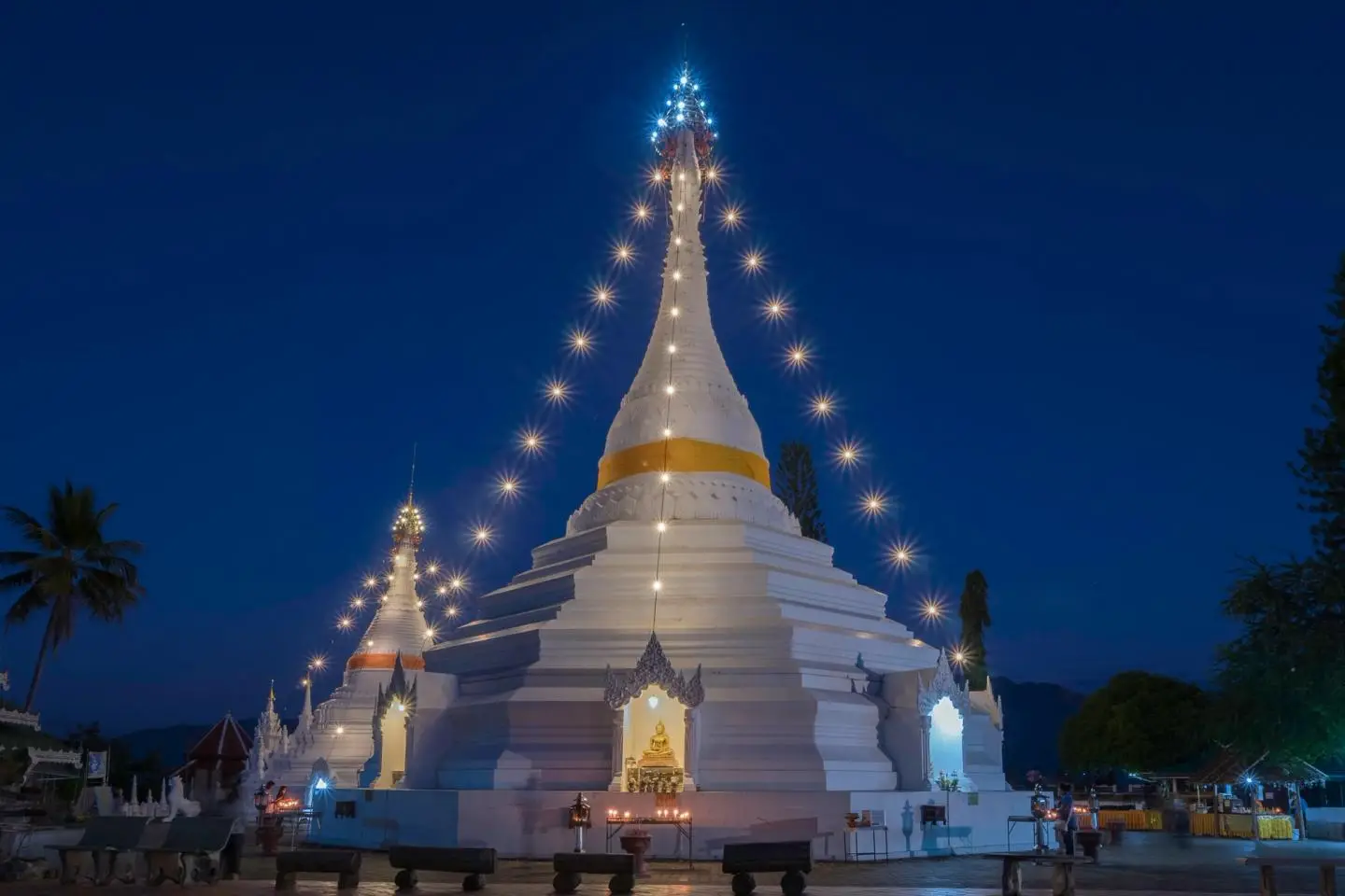 A Burmese-style temple in Mae Hong Son