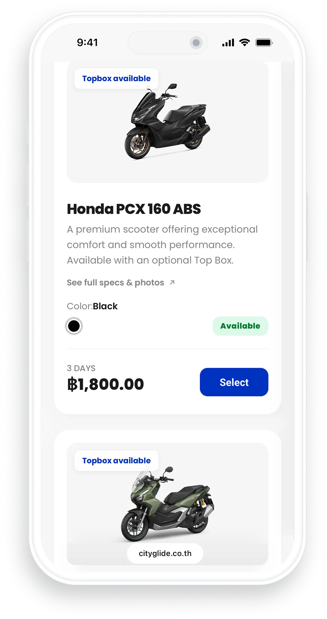 CityGlide Select Scooter